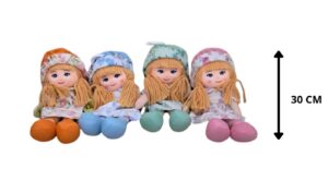 MUÑECA DE TRAPO 30 CM SURTIDA 4 COLORES