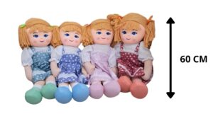MUÑECA DE TRAPO 60 CM SURTIDA 4 COLORES