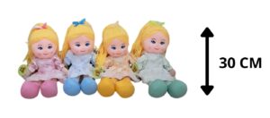 MUÑECA DE TRAPO 30 CM SURTIDA 4 COLORES