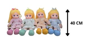 MUÑECA DE TRAPO 40 CM SURTIDA 4 COLORES