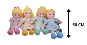MUÑECA DE TRAPO 50 CM SURTIDA 4 COLORES