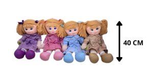 MUÑECA DE TRAPO 40 CM SURTIDA 4 COLORES