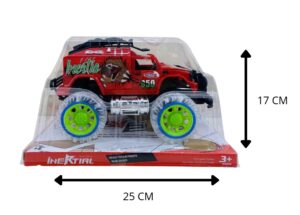 CARRITO DE FRICCIÓN CON LUCES Y MÚSICA, 2 COLORES SURTIDOS