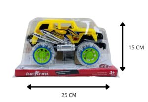 CARRITO DE FRICCIÓN CON LUCES Y MÚSICA, 2 COLORES SURTIDOS