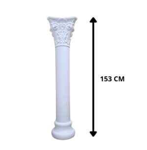 PEDESTAL PLASTICO BLANCO 153 CM