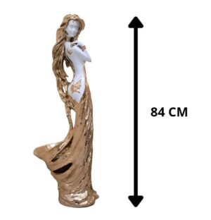 ADORNO FIGURA MUJER DE POLIRESINA