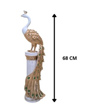 ADORNO PAVO REAL POLIRESINA