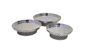 ADORNO DE METAL BANDEJA 3PCS