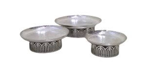 ADORNO DE METAL BANDEJA 3PCS