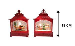 LINTERNA NAVIDEÑA SURTIDA DOS MODELOS CON LUZ Y SONIDO (USB Y BATERIA)