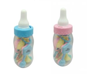 BIBERÓN ALCANCIA CON SET DE SONAJEROS SURTIDO 2 COLORES